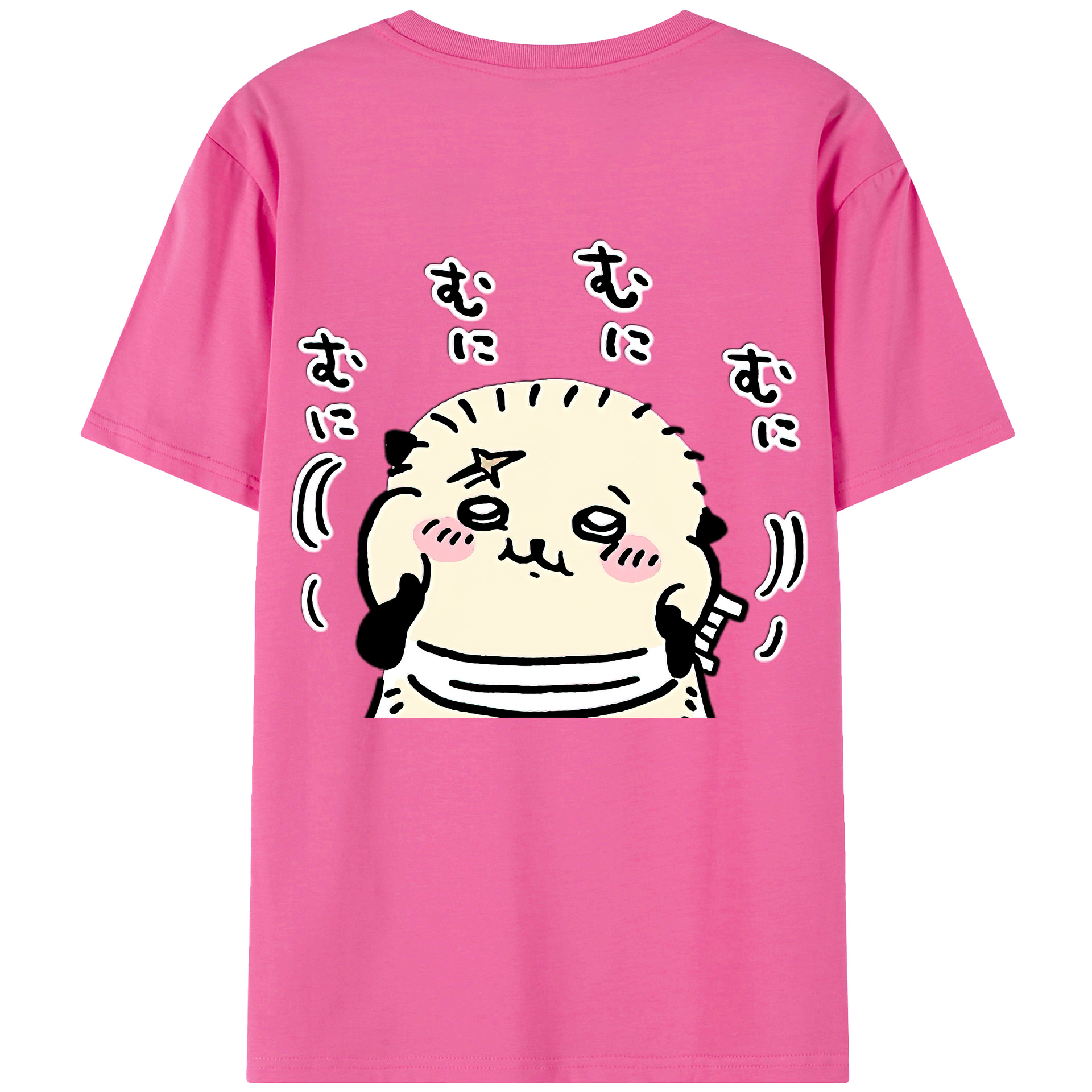 （画像用） ちいかわ ラッコ Chii-kawa Sea otter レディース半袖Tシャツ(バックプリント)
